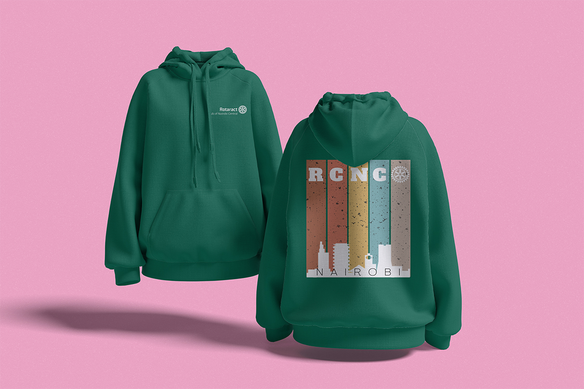 Jerusalema RCNC bottle green hoodie