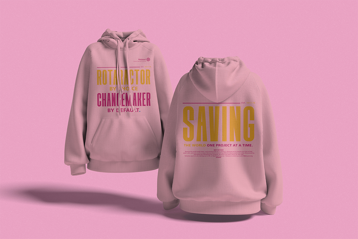 Wahala RCNC light pink hoodie