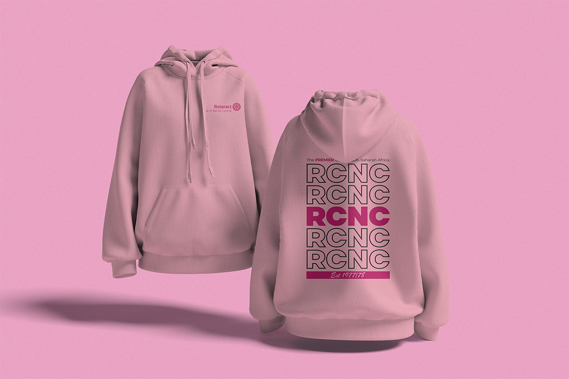 azonto rcnc Light Pink hoodie
