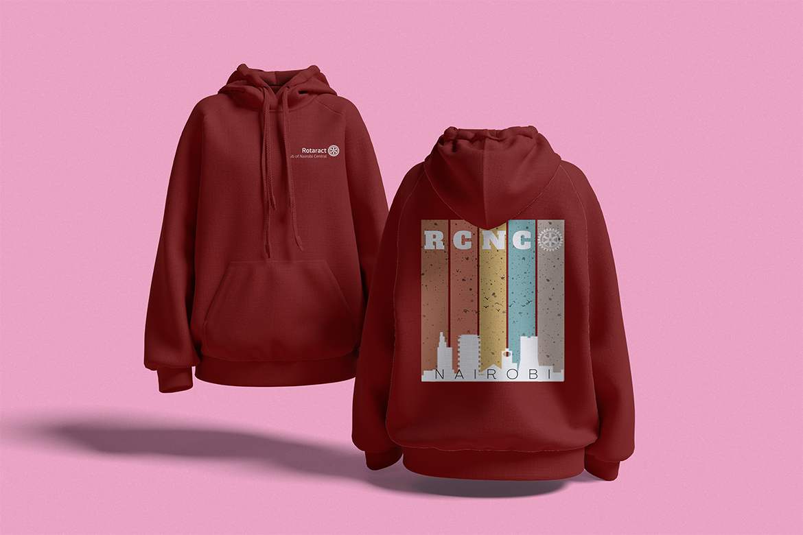 Jerusalema RCNC maroon hoodie
