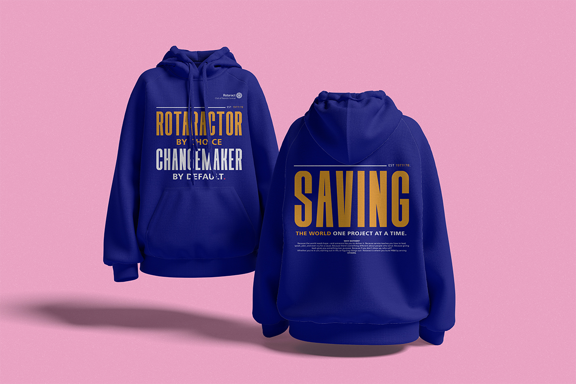 Wahala RCNC navy blue hoodie