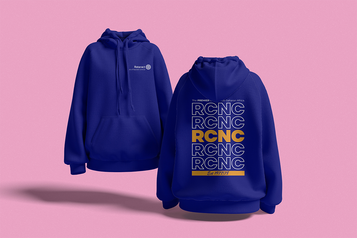 azonto rcnc Navy Blue hoodie