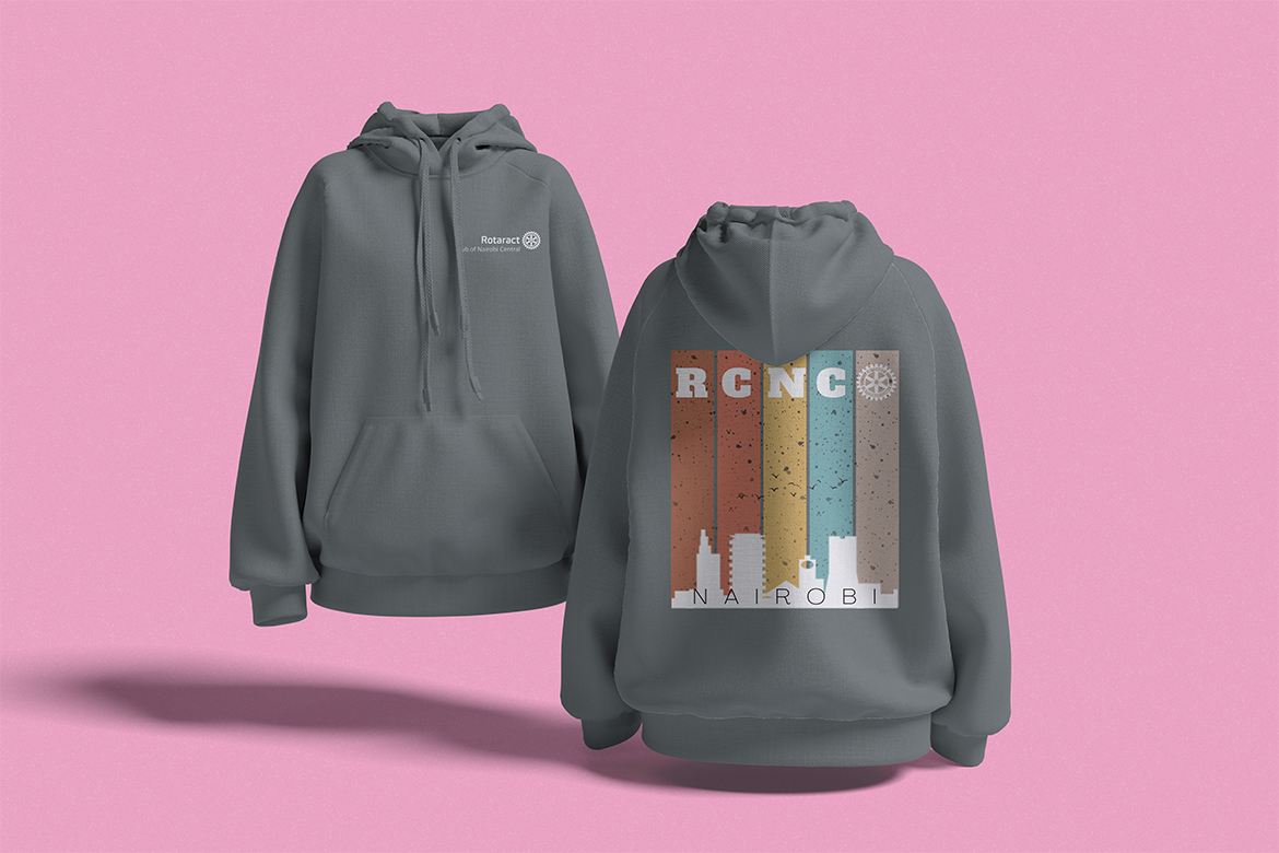 Jerusalema RCNC steel grey hoodie