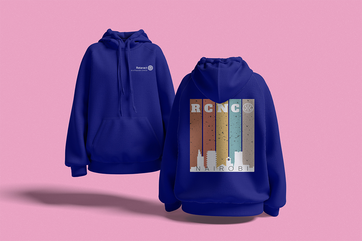 Jerusalema RCNC navy blue hoodie